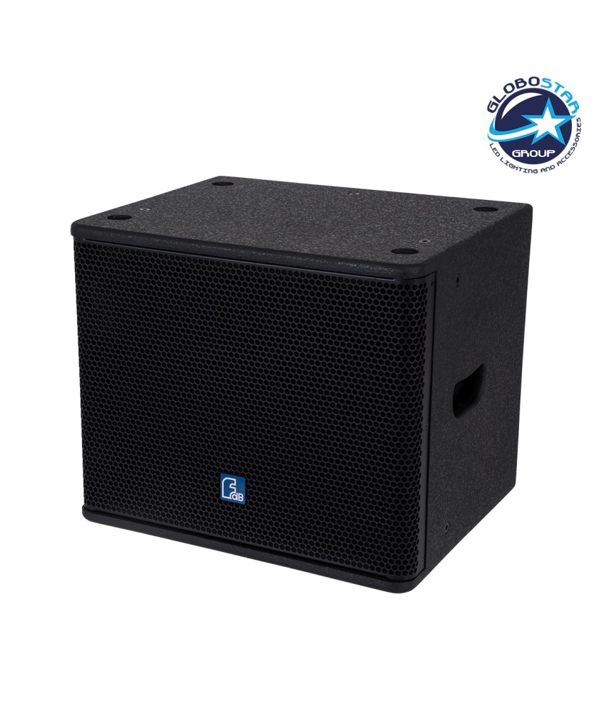 GloboStar® FDB ES110SA 98006 Facilities Speaker - Ενεργό Αυτοενισχυόμενο Ηχείο Subwoofer Εγκαταστάσεων Επιδαπέδιο με Ψηφιακό Ενισχυτή BA1.3 AC 220V-50-60Hz - 300W RMS (600W Peak) - 1 x 10" Inches LF - IP20 - Μαύρο - Μ44.5 x Π36.5 x Υ37.5cm